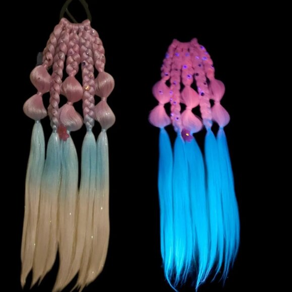ReusablePink coral Synthetic Braided Ponytail Extension LANTGERN BRAID - Picture 1 of 2